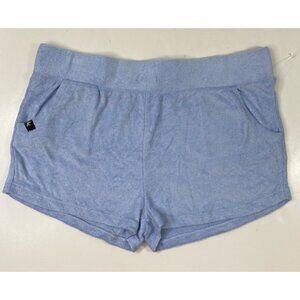 Glyder Womens Light Blue Terrycloth Lounge Shorts Size Large